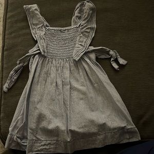 Zara Baby Girl blue and white striped dress